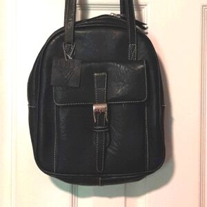Black Veneto Bag/ backpack